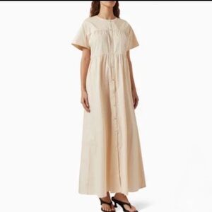 Bird & Knoll Palma Short Sleeve Maxi Dress Size Small